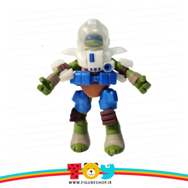 اکشن فیگور نینجا لئوناردو لاکبازشو اکسسوری دار (Ninja Leonardo action figure)