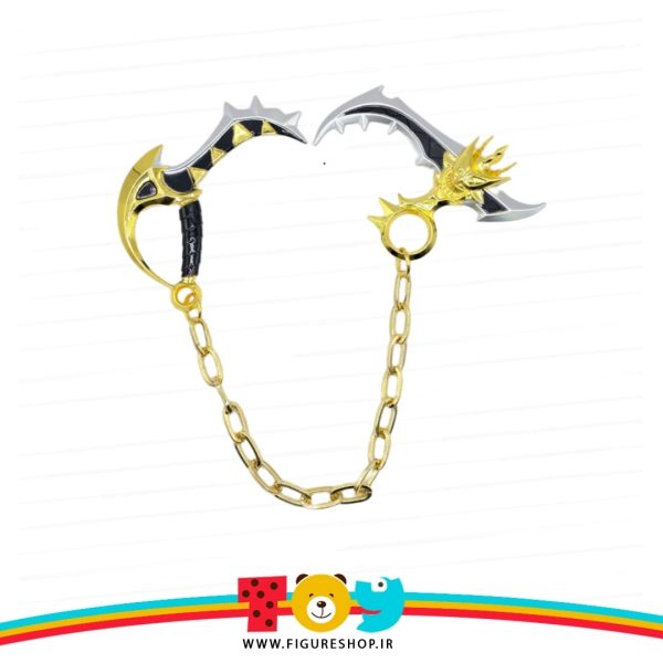 آویز خنجر ۲ عددی فلزی گاد آو وار