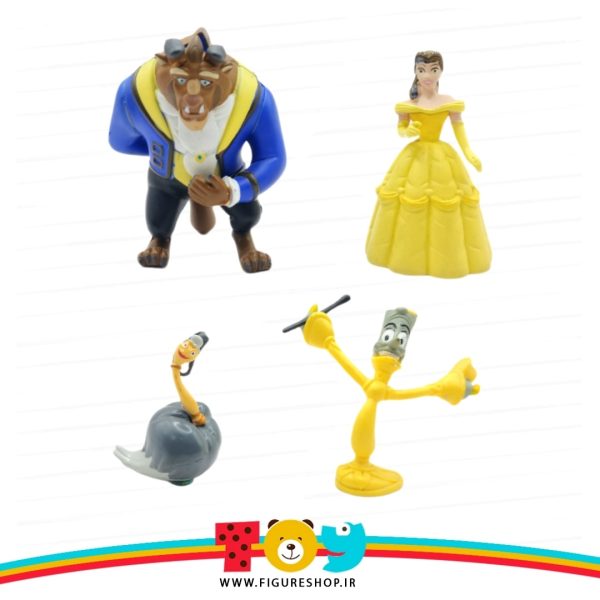 فیگور مجموعه دیو و دلبر ۴ عددی اورجینال